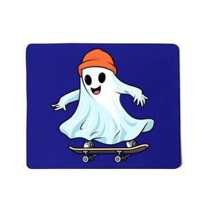 Cute Ghost Skateboard Skateboarding Retro Hippie Halloween Great Gift Mousepad