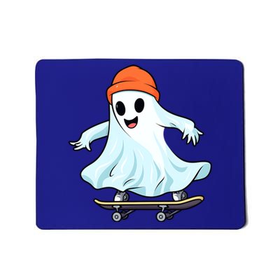 Cute Ghost Skateboard Skateboarding Retro Hippie Halloween Great Gift Mousepad