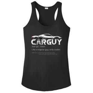 Car Guy Sport Car Fathers Day Car Mechanic Race Car Driver Ladies PosiCharge Competitor Racerback Tank