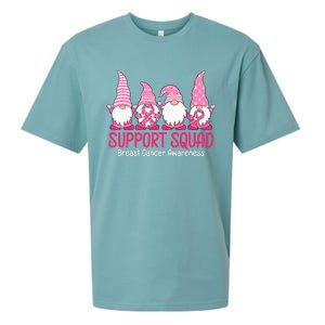 cute gnome support squad breast cancer awareness Sueded Cloud Jersey T-Shirt