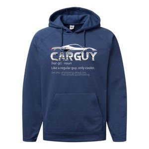 Car Guy Sport Car Fathers Day Car Mechanic Race Car Driver Gift Performance Fleece Hoodie