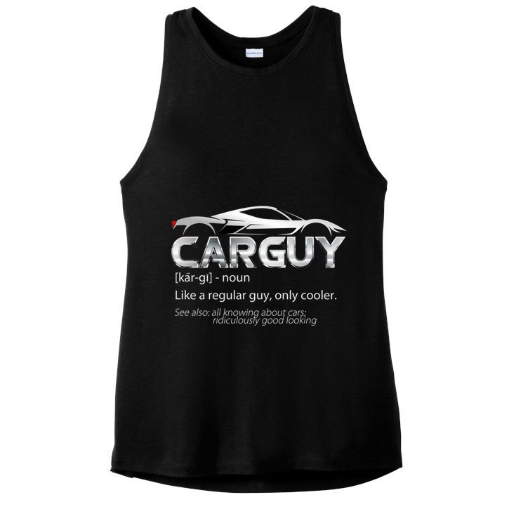 Car Guy Sport Car Fathers Day Car Mechanic Race Car Driver Gift Ladies PosiCharge Tri-Blend Wicking Tank