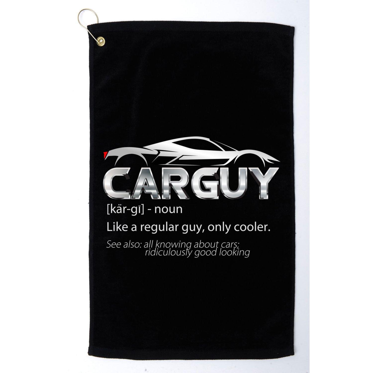 Car Guy Sport Car Fathers Day Car Mechanic Race Car Driver Gift Golf Towel