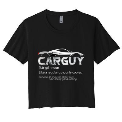 Car Guy Sport Car Fathers Day Car Mechanic Race Car Driver Gift Crop Top