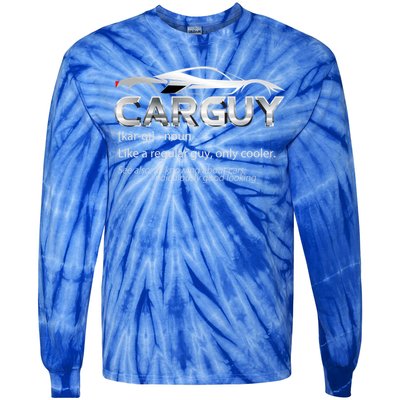 Car Guy Sport Car Fathers Day Car Mechanic Race Car Driver Gift Tie-Dye Long Sleeve Shirt