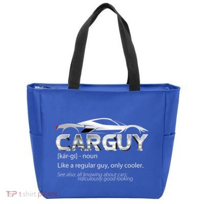 Car Guy Sport Car Fathers Day Car Mechanic Race Car Driver Gift Zip Tote Bag