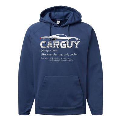 Car Guy Sport Car Fathers Day Car Mechanic Race Car Driver Gift Performance Fleece Hoodie