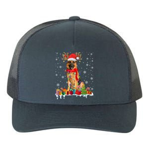 Cute Ger Shepherd Dog Christmas Lights Xmas Santa Hat Gift Yupoong Adult 5-Panel Trucker Hat