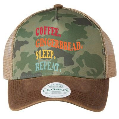 Coffee Gingerbread Sleep Christmas Baking Xmas Holiday Bake Legacy Tie Dye Trucker Hat