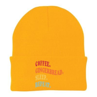 Coffee Gingerbread Sleep Christmas Baking Xmas Holiday Bake Knit Cap Winter Beanie