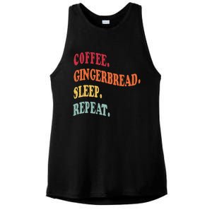 Coffee Gingerbread Sleep Christmas Baking Xmas Holiday Bake Ladies PosiCharge Tri-Blend Wicking Tank