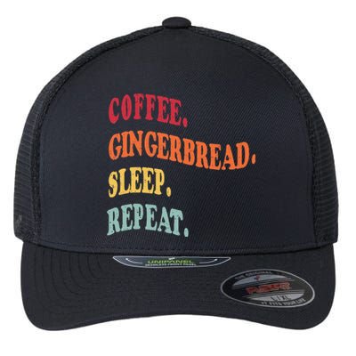 Coffee Gingerbread Sleep Christmas Baking Xmas Holiday Bake Flexfit Unipanel Trucker Cap