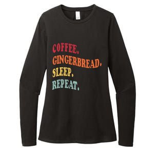 Coffee Gingerbread Sleep Christmas Baking Xmas Holiday Bake Womens CVC Long Sleeve Shirt