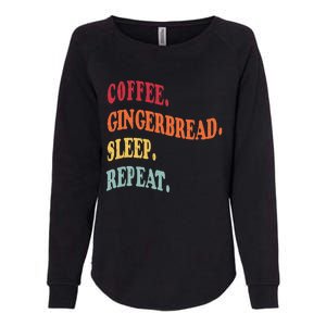 Coffee Gingerbread Sleep Christmas Baking Xmas Holiday Bake Womens California Wash Sweatshirt