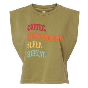 Coffee Gingerbread Sleep Christmas Baking Xmas Holiday Bake Garment-Dyed Women's Muscle Tee