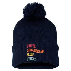 Coffee Gingerbread Sleep Christmas Baking Xmas Holiday Bake Pom Pom 12in Knit Beanie