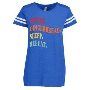 Coffee Gingerbread Sleep Christmas Baking Xmas Holiday Bake Enza Ladies Jersey Football T-Shirt