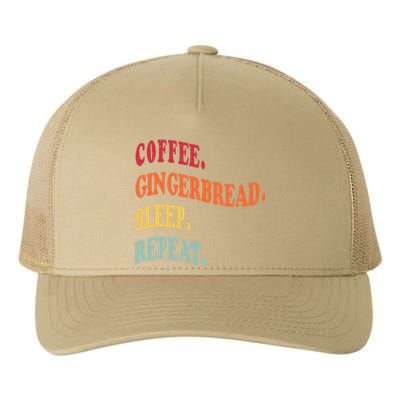 Coffee Gingerbread Sleep Christmas Baking Xmas Holiday Bake Yupoong Adult 5-Panel Trucker Hat