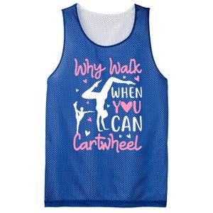 Cartwheel Gymnastics S Why Walk When You Can Cartwheel Great Gift Mesh Reversible Basketball Jersey Tank