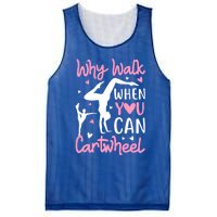 Cartwheel Gymnastics S Why Walk When You Can Cartwheel Great Gift Mesh Reversible Basketball Jersey Tank