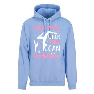 Cartwheel Gymnastics S Why Walk When You Can Cartwheel Great Gift Unisex Surf Hoodie