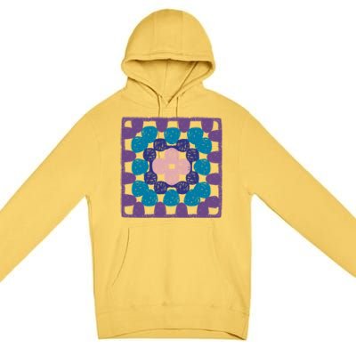 Crochet Granny Square Premium Pullover Hoodie