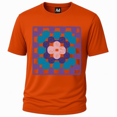 Crochet Granny Square Cooling Performance Crew T-Shirt