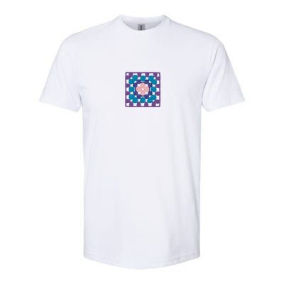 Crochet Granny Square Softstyle CVC T-Shirt