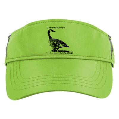 Canada Goose Standing Gift Waterfowl Lover Adult Drive Performance Visor