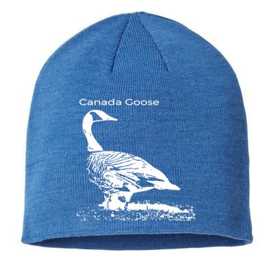 Canada Goose Standing Gift Waterfowl Lover Sustainable Beanie