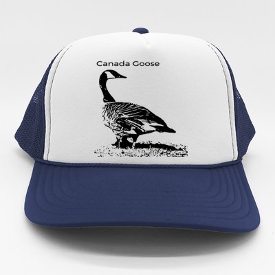 Canada Goose Standing Gift Waterfowl Lover Trucker Hat