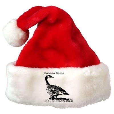 Canada Goose Standing Gift Waterfowl Lover Premium Christmas Santa Hat