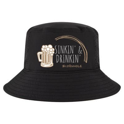 Cornhole Gift Sinkin & Drinkin Cool Comfort Performance Bucket Hat