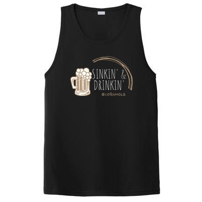 Cornhole Gift Sinkin & Drinkin PosiCharge Competitor Tank