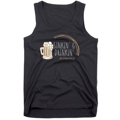 Cornhole Gift Sinkin & Drinkin Tank Top