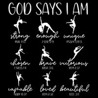 Christian God Says I Am Bible Verse Religious Ballet Dancer Impact Tech Backpack