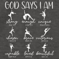 Christian God Says I Am Bible Verse Religious Ballet Dancer Vector Backpack