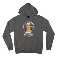 Cornhole Gift Sinkin & Drinkin Hoodie