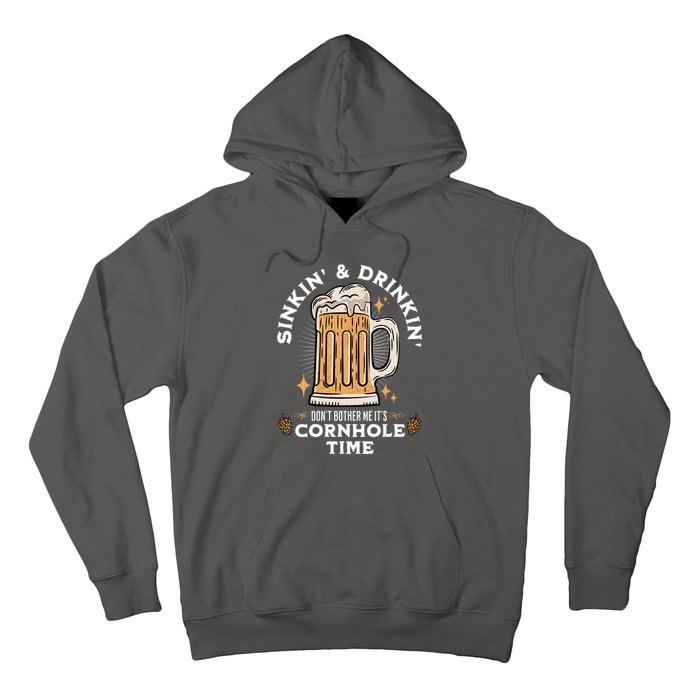 Cornhole Gift Sinkin & Drinkin Hoodie