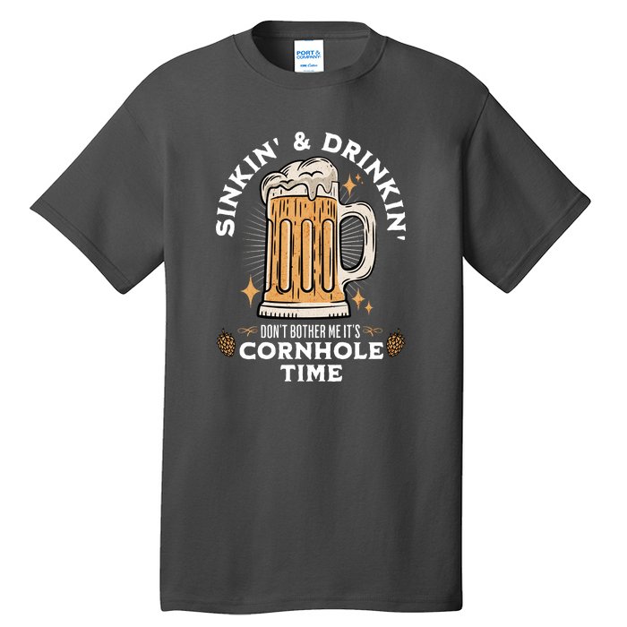 Cornhole Gift Sinkin & Drinkin Tall T-Shirt