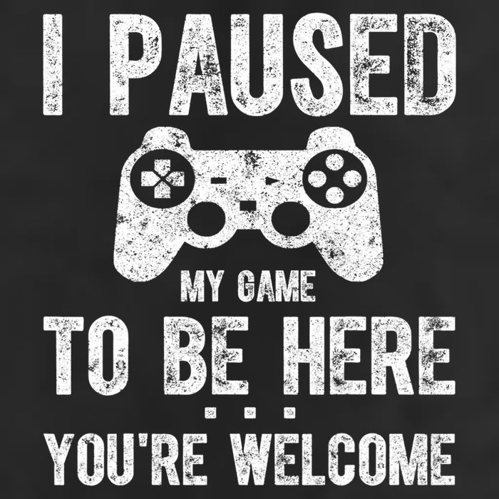 Cute Gamer Shirt I Paused My Game To Be Here You're Welcome TShirt 7 Panel Mesh Trucker Snapback Hat