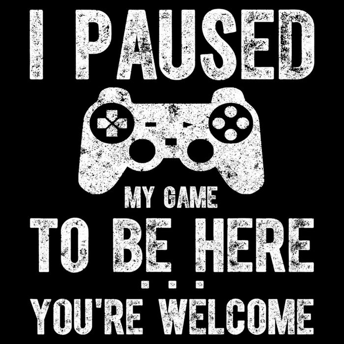 Cute Gamer Shirt I Paused My Game To Be Here You're Welcome TShirt Cooling Performance Crew T-Shirt