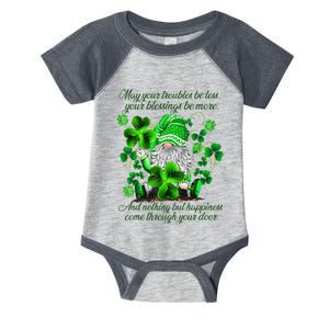 Christian Gnome St Patricks Day Irish Blessing Leprechaun Infant Baby Jersey Bodysuit