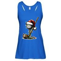 Christmas Golf Santa Hat Lights Graphic Golf Player Costume Funny Gift Ladies Essential Flowy Tank