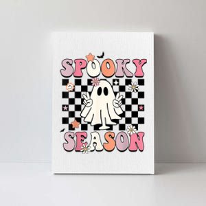 Cute Ghost Spooky Season Funny Halloween Canvas