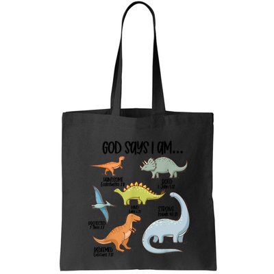 Cute God Says I Am Vintage Dinosaur Funny Bag