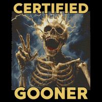 Certified Gooner Skeleton Vintage Funny Backpack