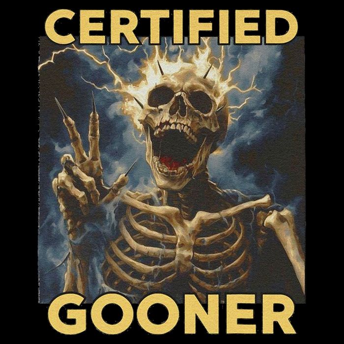 Certified Gooner Skeleton Vintage Funny Backpack