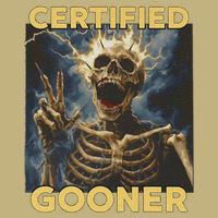 Certified Gooner Skeleton Vintage Funny Long Sleeve Shirt
