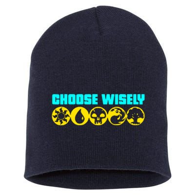 Choose Gamer Symbols Short Acrylic Beanie